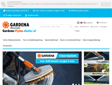 Tablet Screenshot of gardena-flymo-dealer.nl